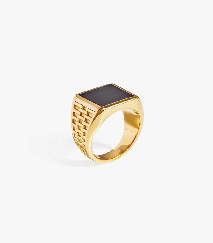 fused woven gemstone square signet ring.jpeg