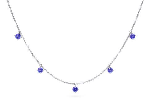 astra tanzanite diamond necklaces