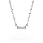 baguette diamond necklaces
