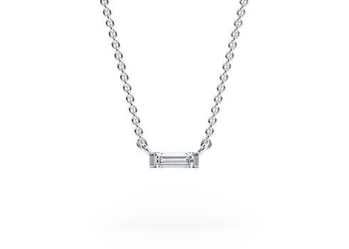 baguette diamond necklaces