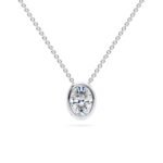idyll oval diamond pendants