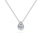 idyll pear diamond pendants