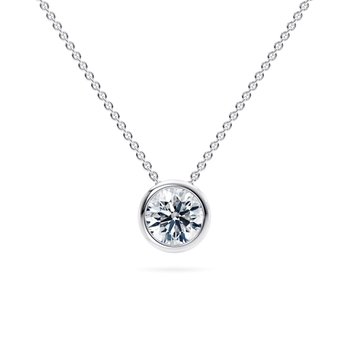 idyll round diamond pendants