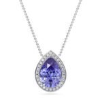 kaleida pear diamond necklaces