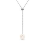 maia round diamond necklaces