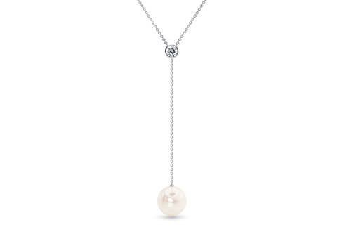 maia round diamond necklaces