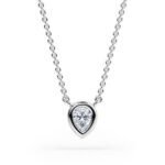 pear diamond necklaces