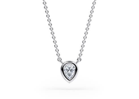 pear diamond necklaces