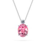 prisma oval diamond pendants