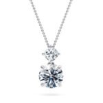 saros lab grown diamond pendants