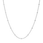 tea petite diamond necklaces