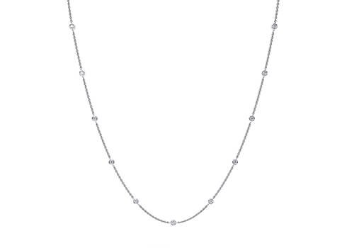 tea petite diamond necklaces