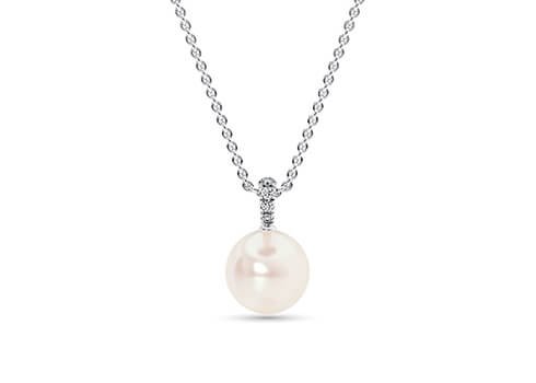 tesora round diamond necklaces