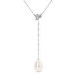 thalia oval diamond necklaces