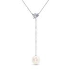 thalia round diamond necklaces