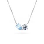 toi et moi aquamarine diamond necklaces