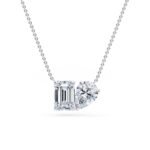 toi et moi emerald diamond necklaces