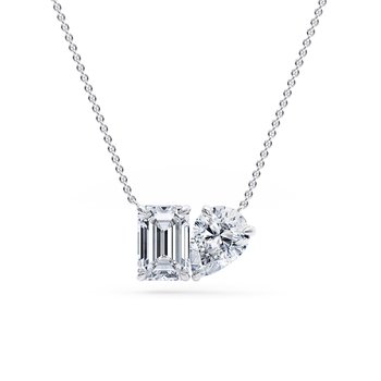 toi et moi emerald diamond necklaces